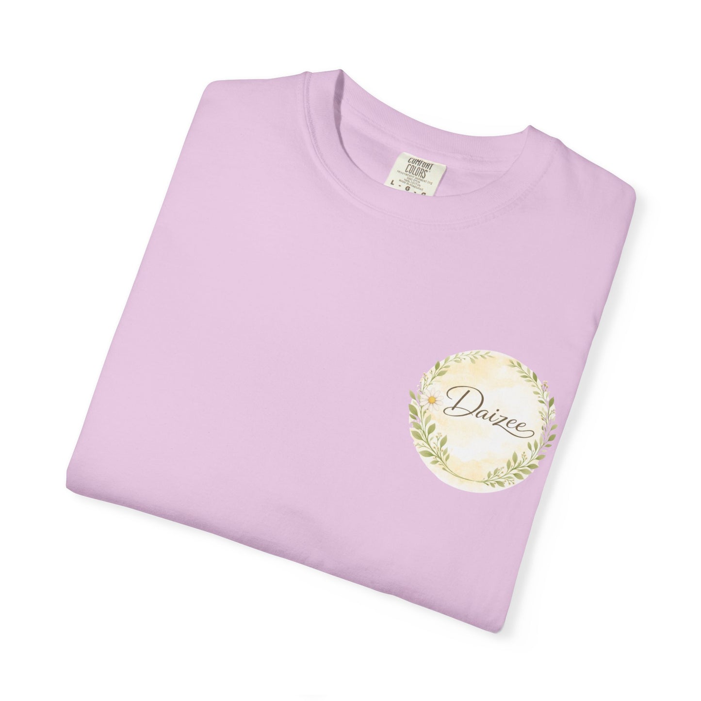 Daizee Floral Logo T-Shirt – "Fresh • Simple • Beautiful" Chest & Back Print