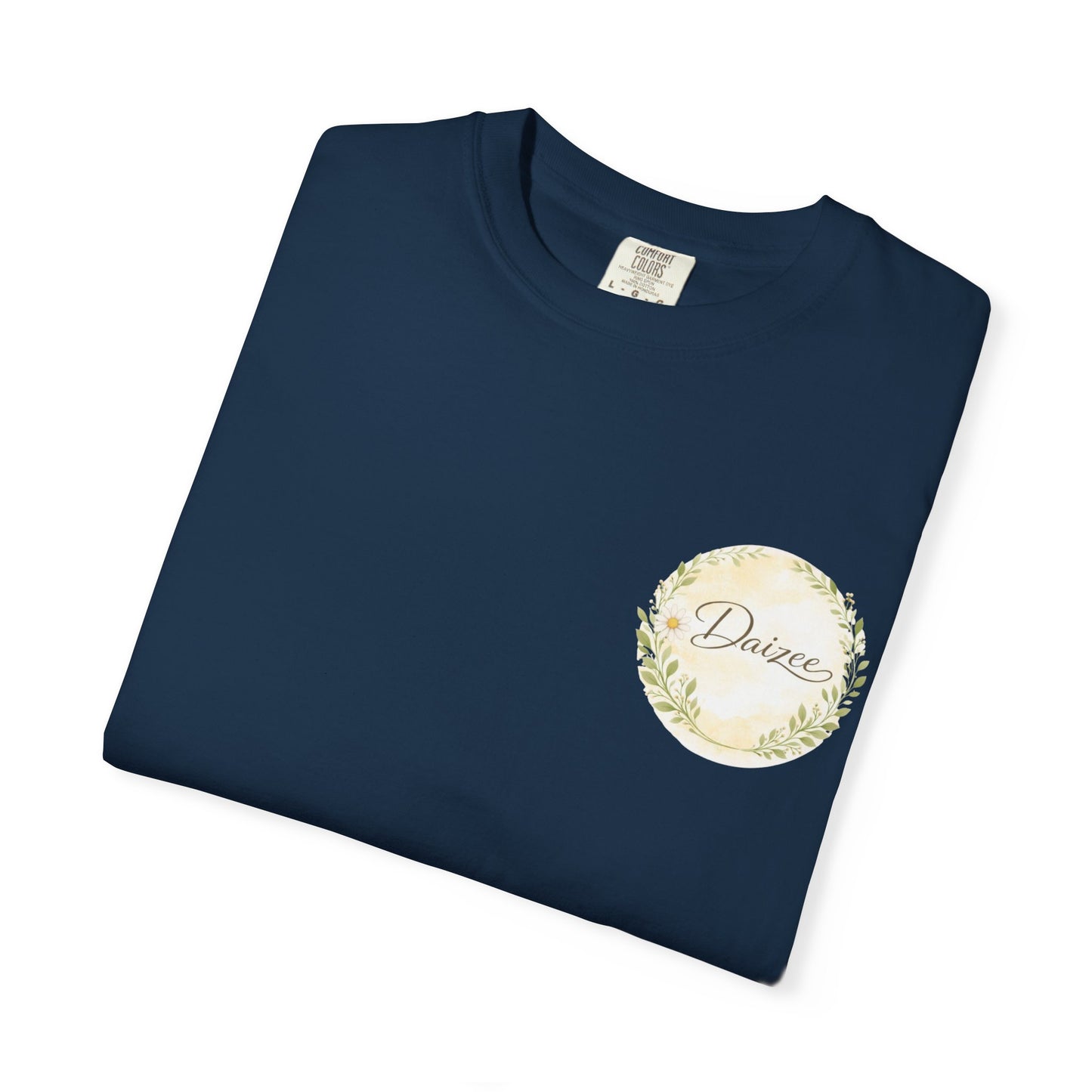 Daizee Floral Logo T-Shirt – "Fresh • Simple • Beautiful" Chest & Back Print