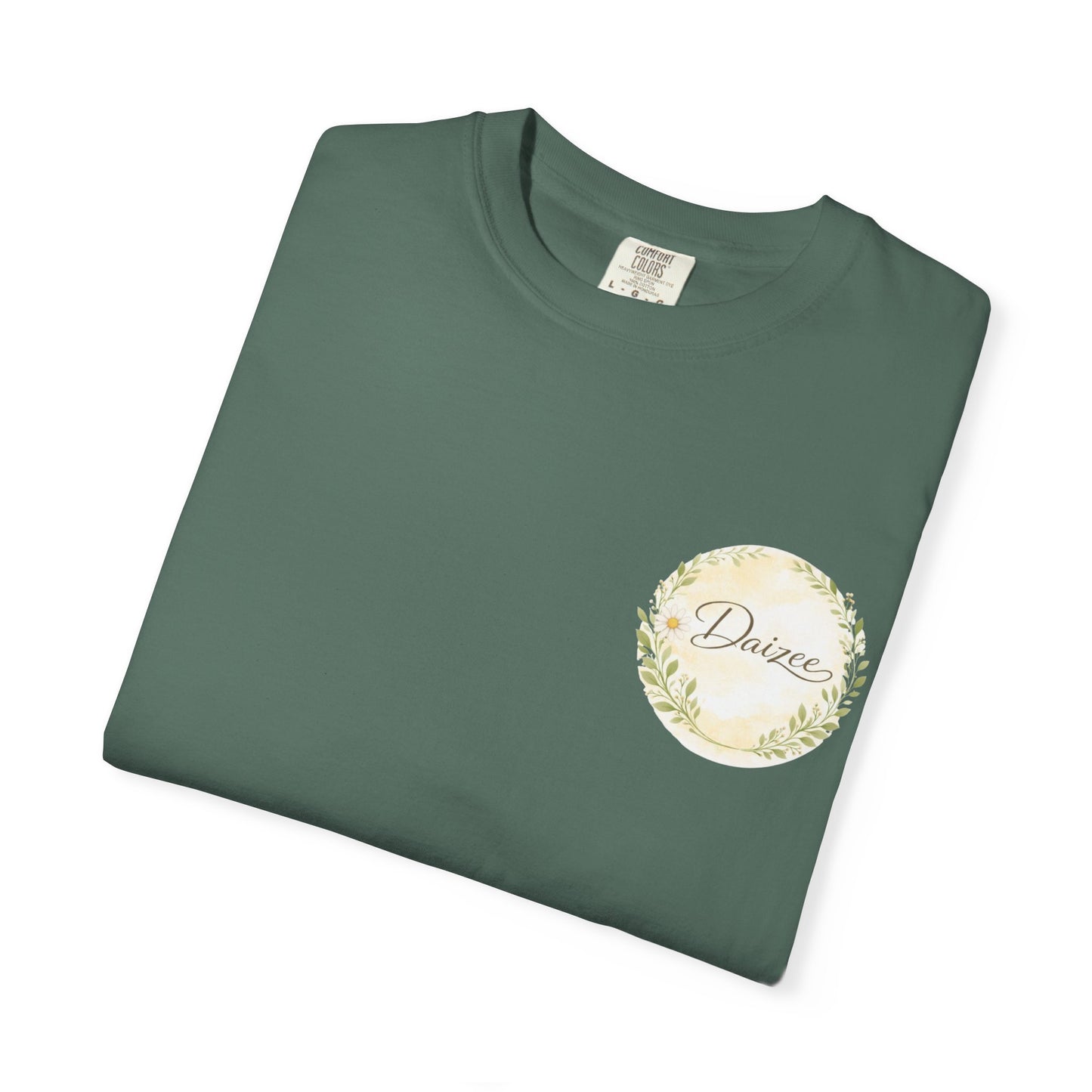 Daizee Floral Logo T-Shirt – "Fresh • Simple • Beautiful" Chest & Back Print