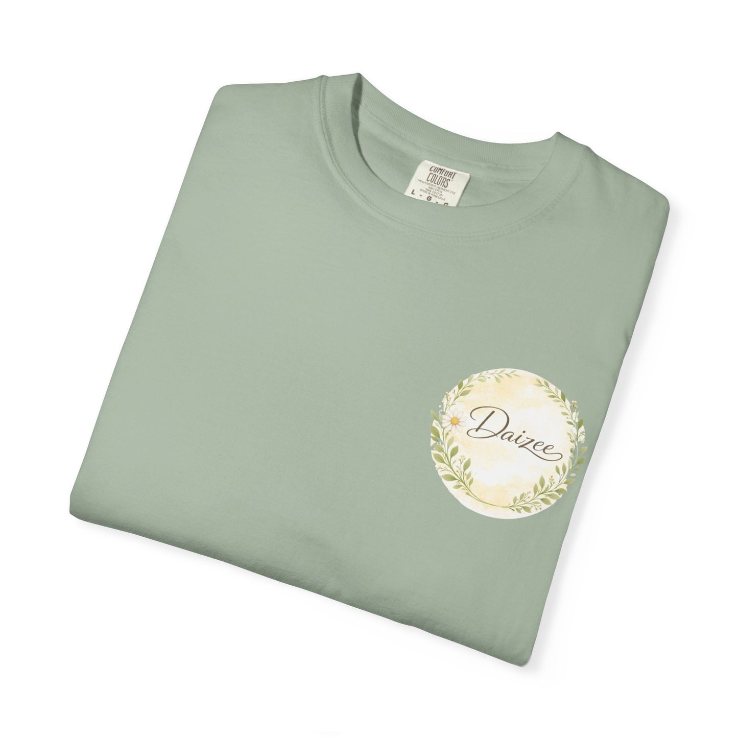 Daizee Floral Logo T-Shirt – "Fresh • Simple • Beautiful" Chest & Back Print