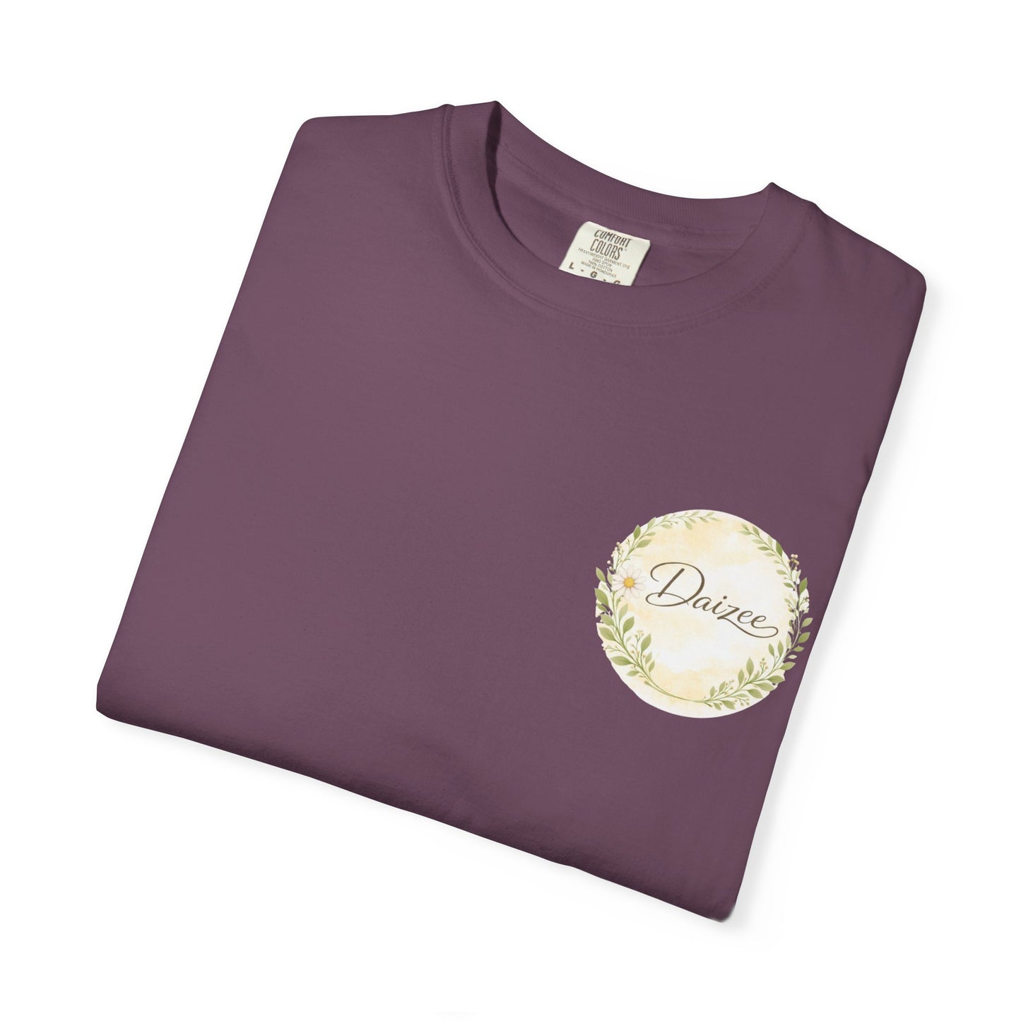 Daizee Floral Logo T-Shirt – "Fresh • Simple • Beautiful" Chest & Back Print