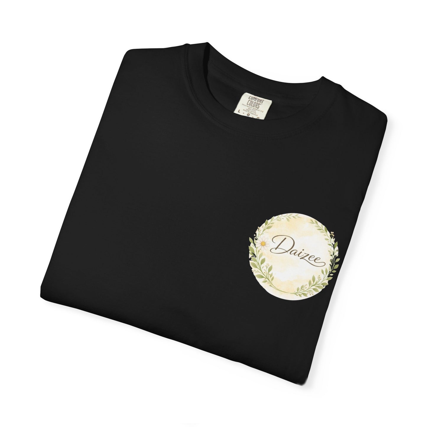 Daizee Floral Logo T-Shirt – "Fresh • Simple • Beautiful" Chest & Back Print