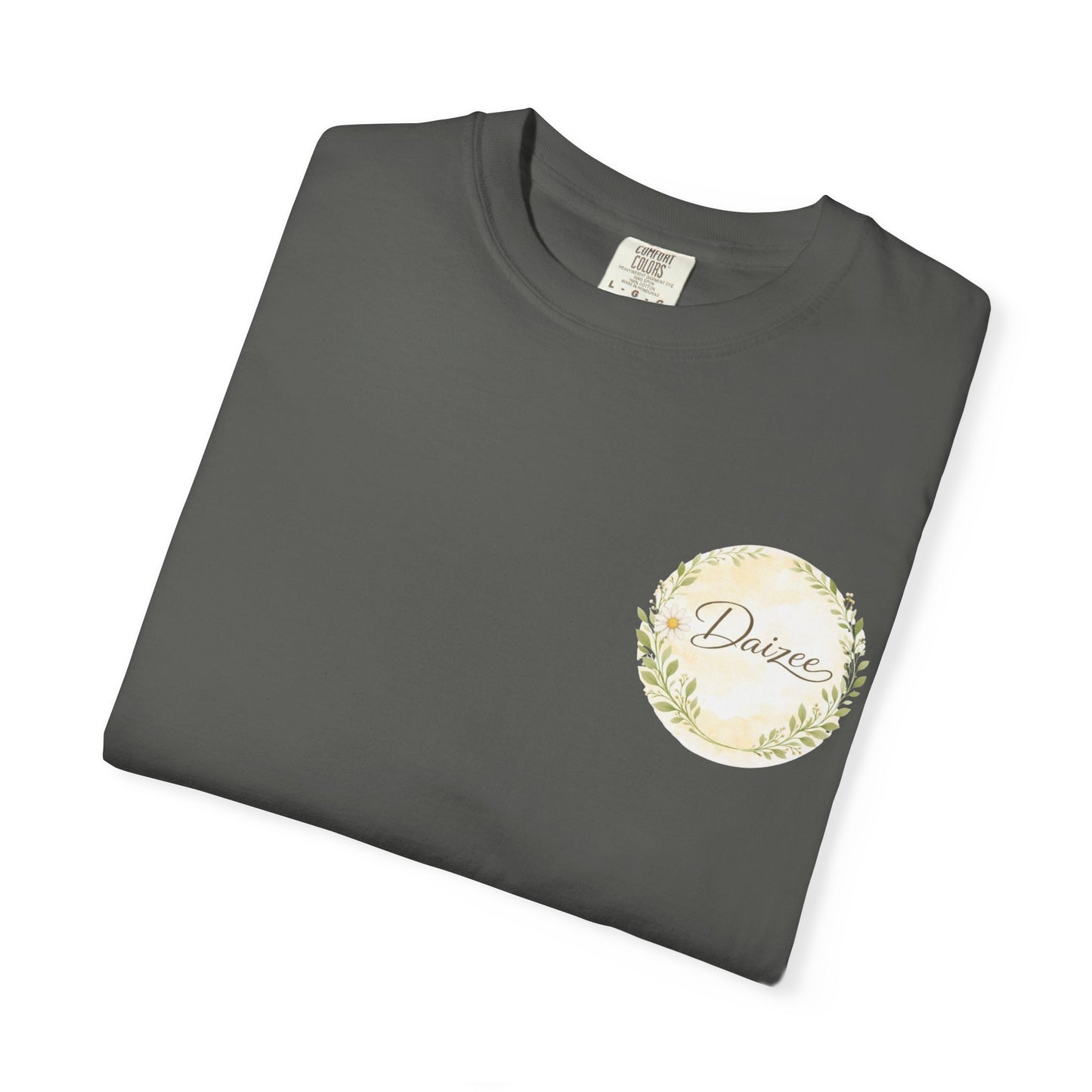 Daizee Floral Logo T-Shirt – "Fresh • Simple • Beautiful" Chest & Back Print