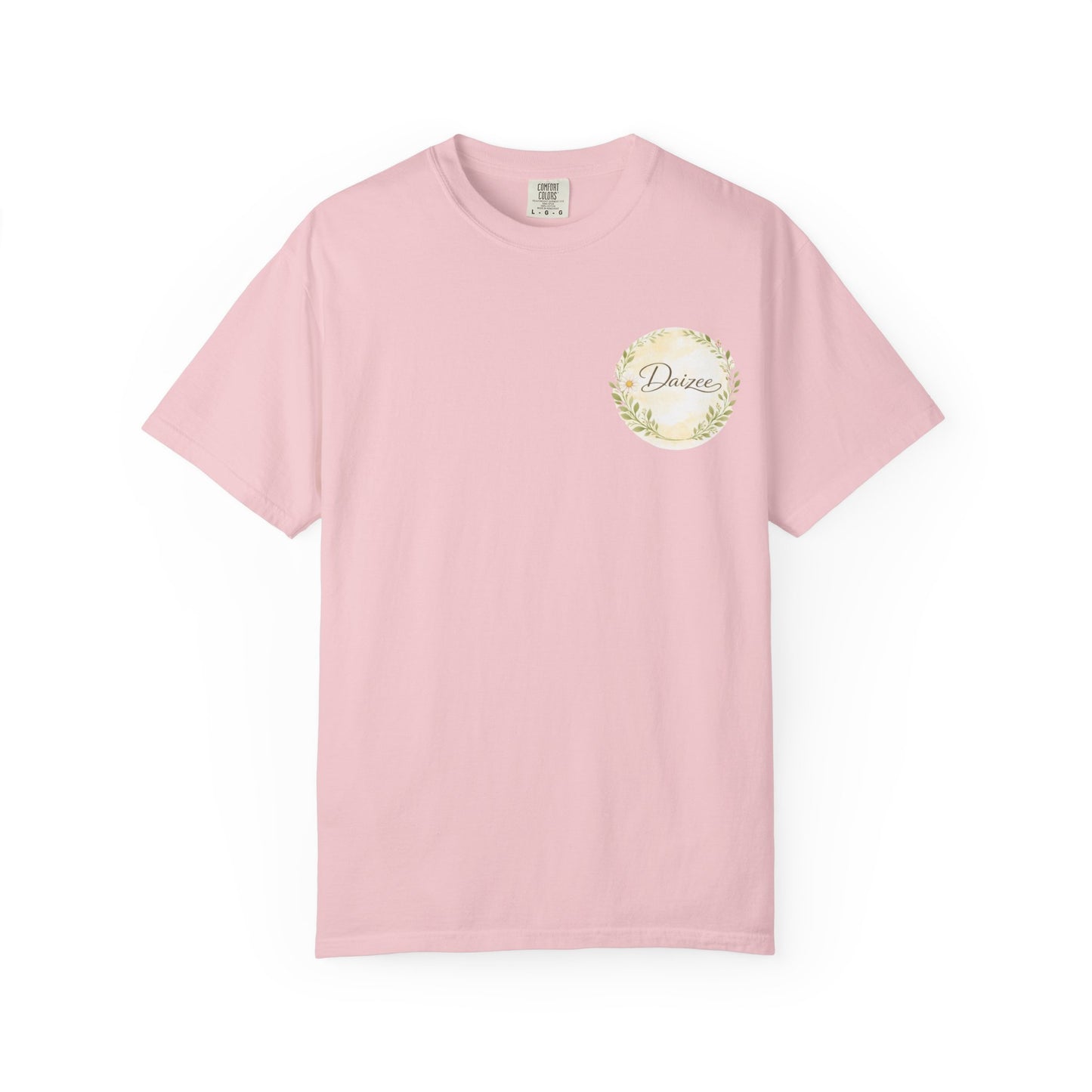 Daizee Floral Logo T-Shirt – "Fresh • Simple • Beautiful" Chest & Back Print
