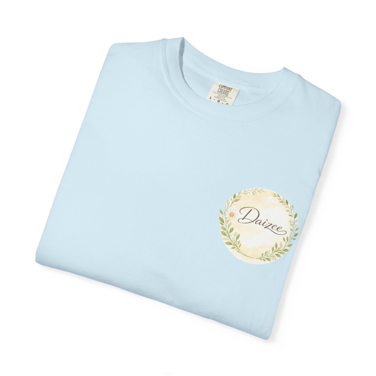 Daizee Floral Logo T-Shirt – "Fresh • Simple • Beautiful" Chest & Back Print