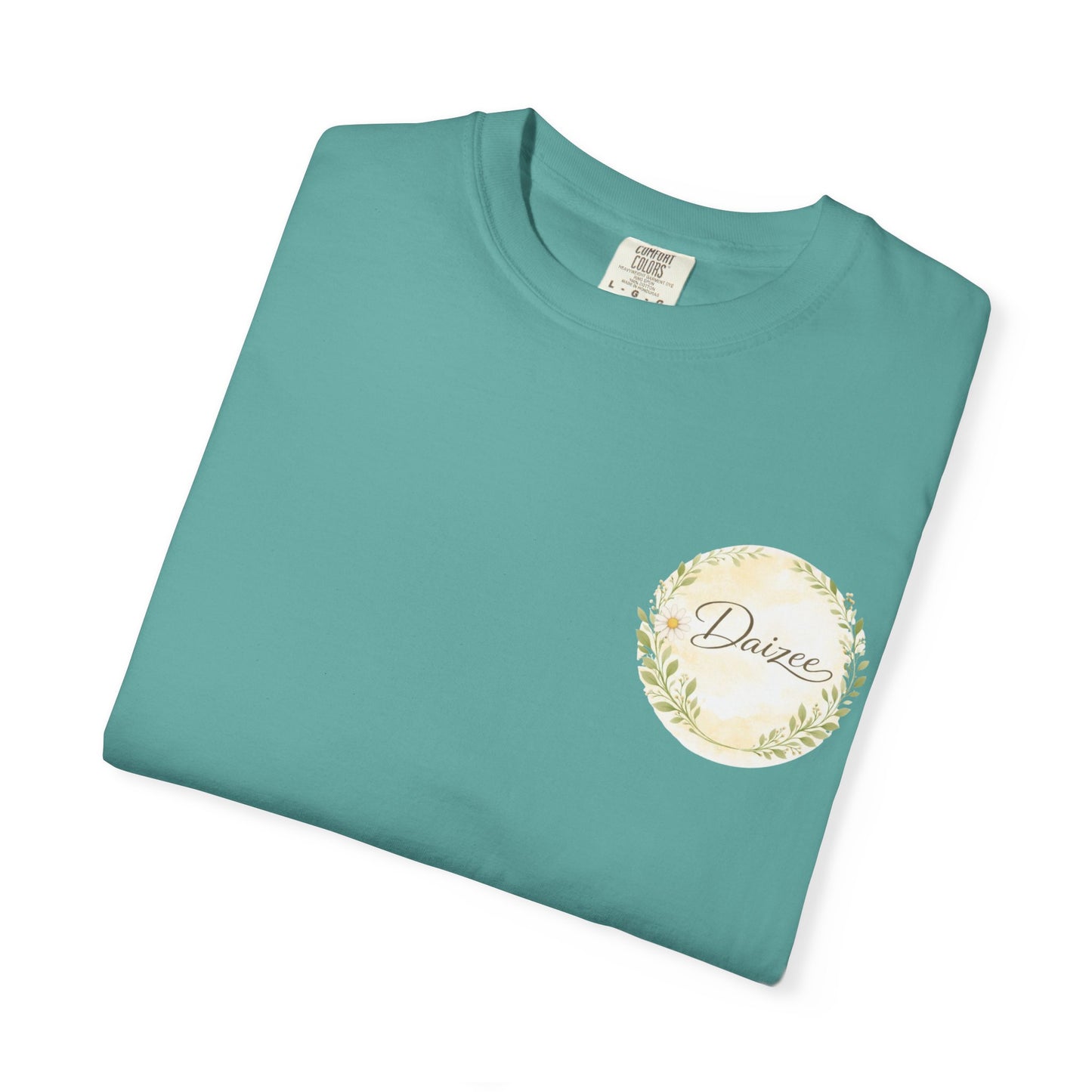 Daizee Floral Logo T-Shirt – "Fresh • Simple • Beautiful" Chest & Back Print