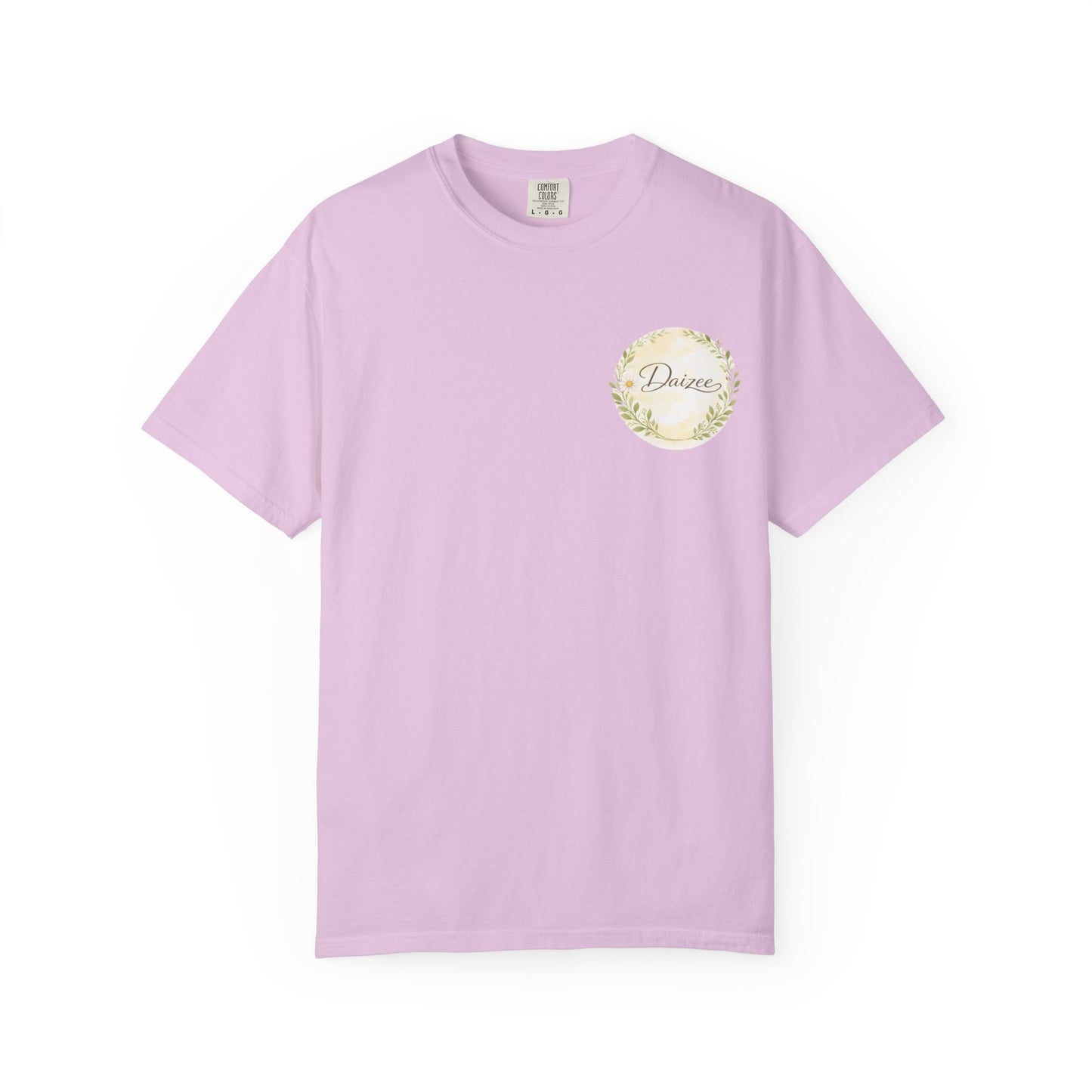 Daizee Floral Logo T-Shirt – "Fresh • Simple • Beautiful" Chest & Back Print